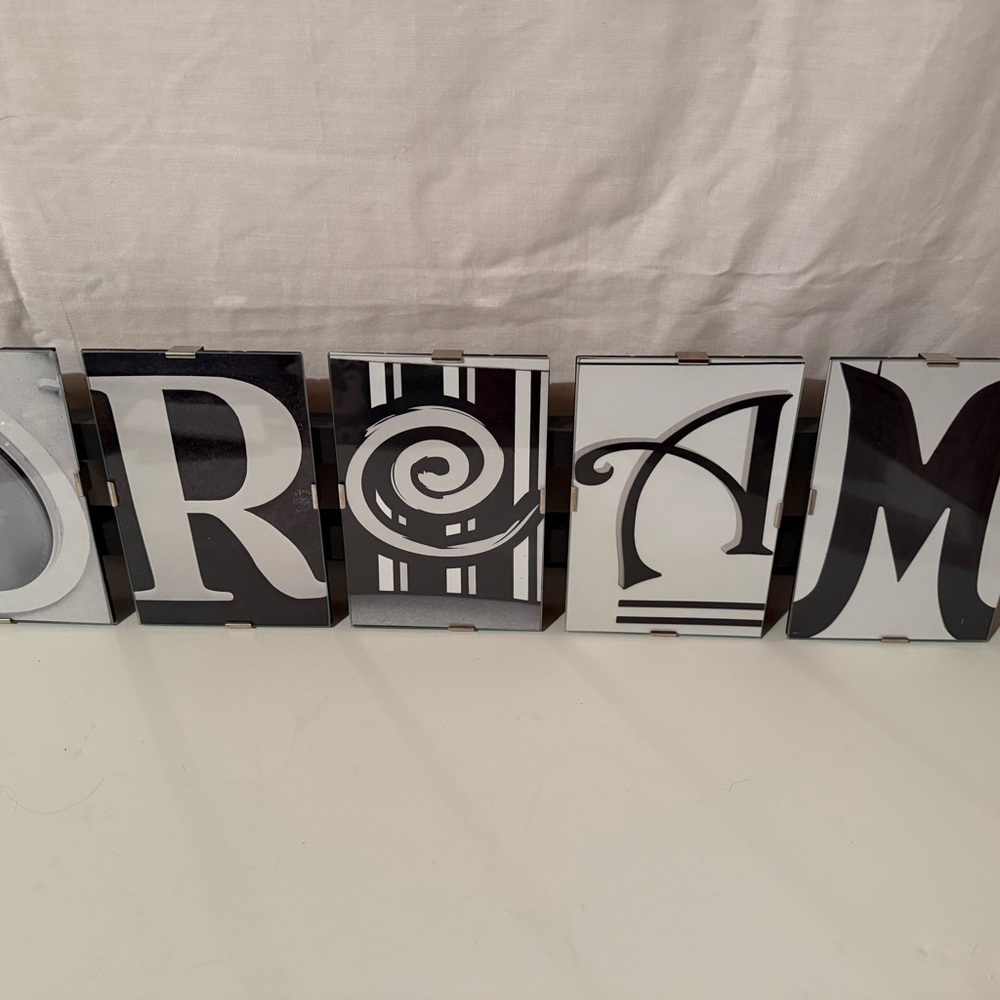 Monochrome 'Dream' Wall Art by [Brand]